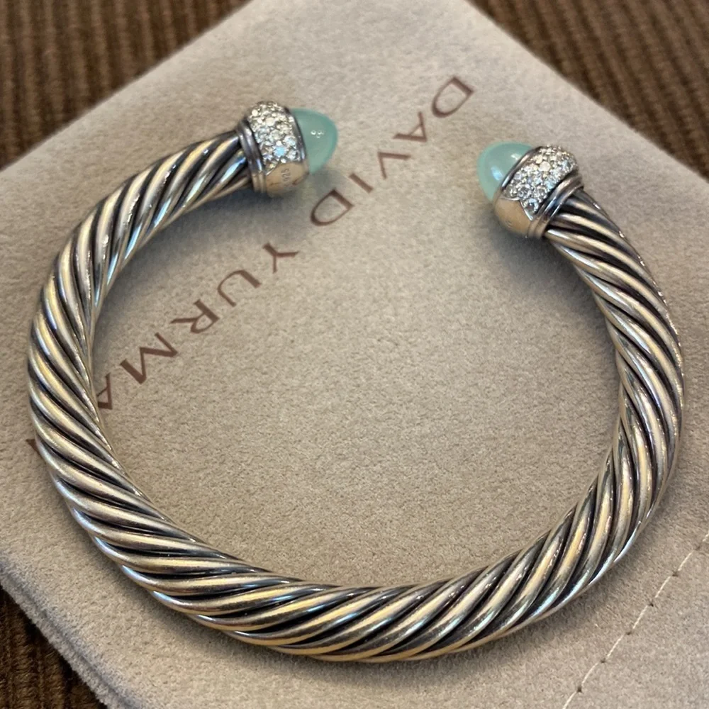 DAVID YURMAN ✨🩵HP🩵✨ 7mm Cable Cuff - Authentic - Picture 7 of 16